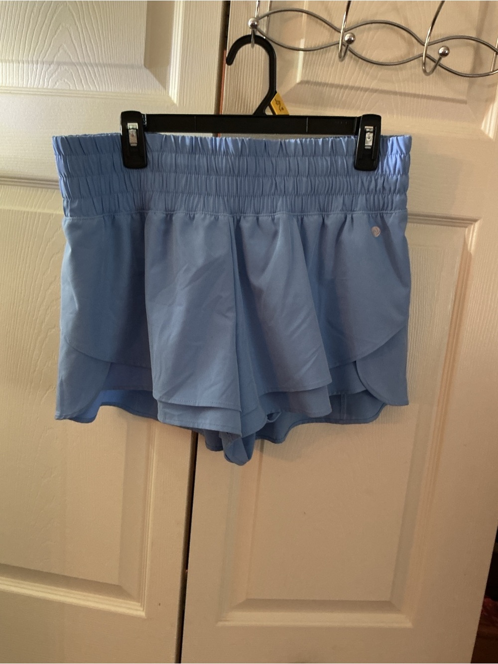 Apana Light Blue Layered Athletic Shorts